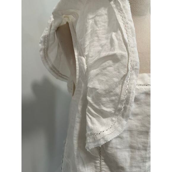 Faherty Linen Blouse Size S - Picture 4 of 6